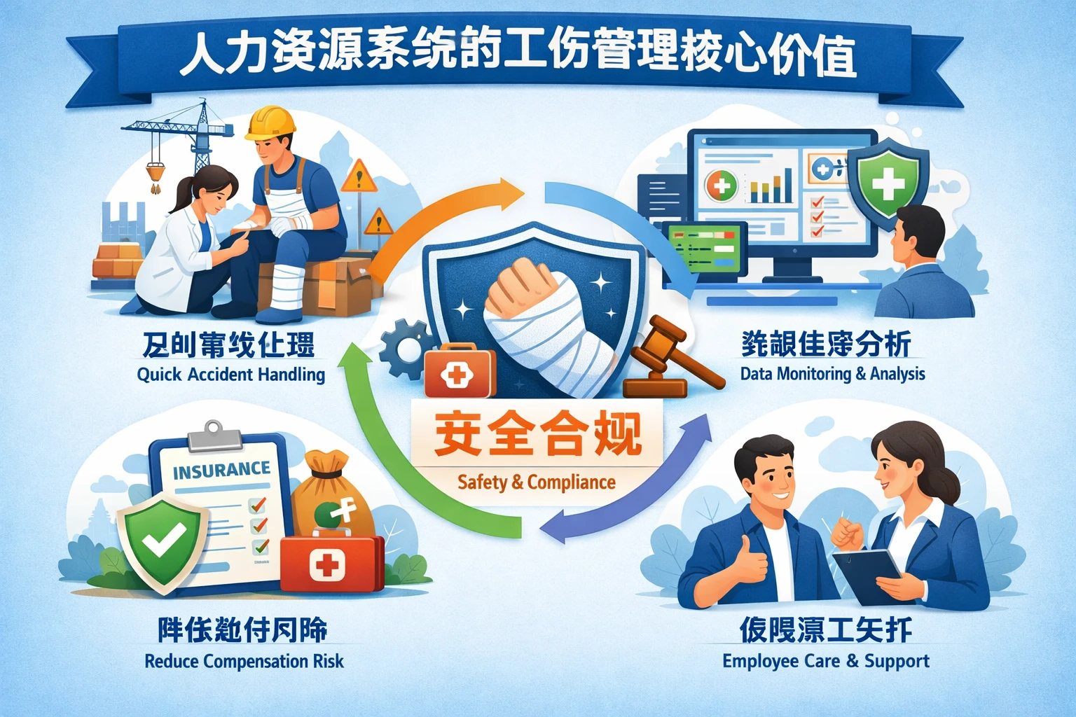 人力资源系统的工伤管理核心价值