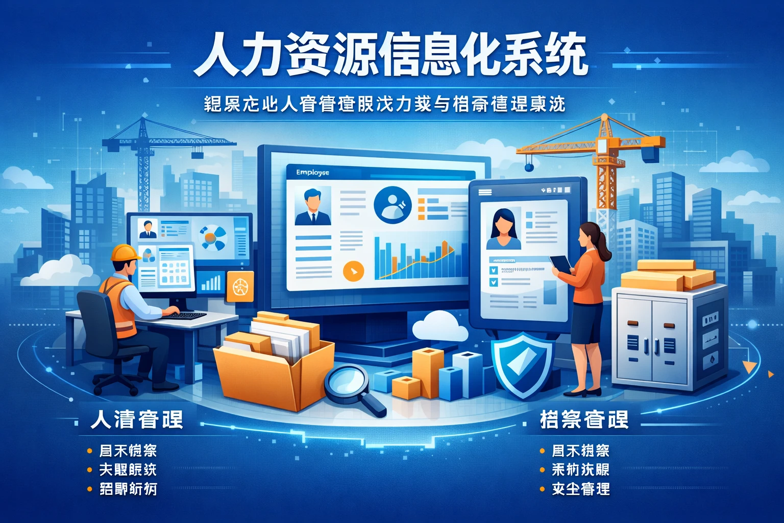 人力资源信息化系统：建筑企业人事管理解决方案与档案管理系统