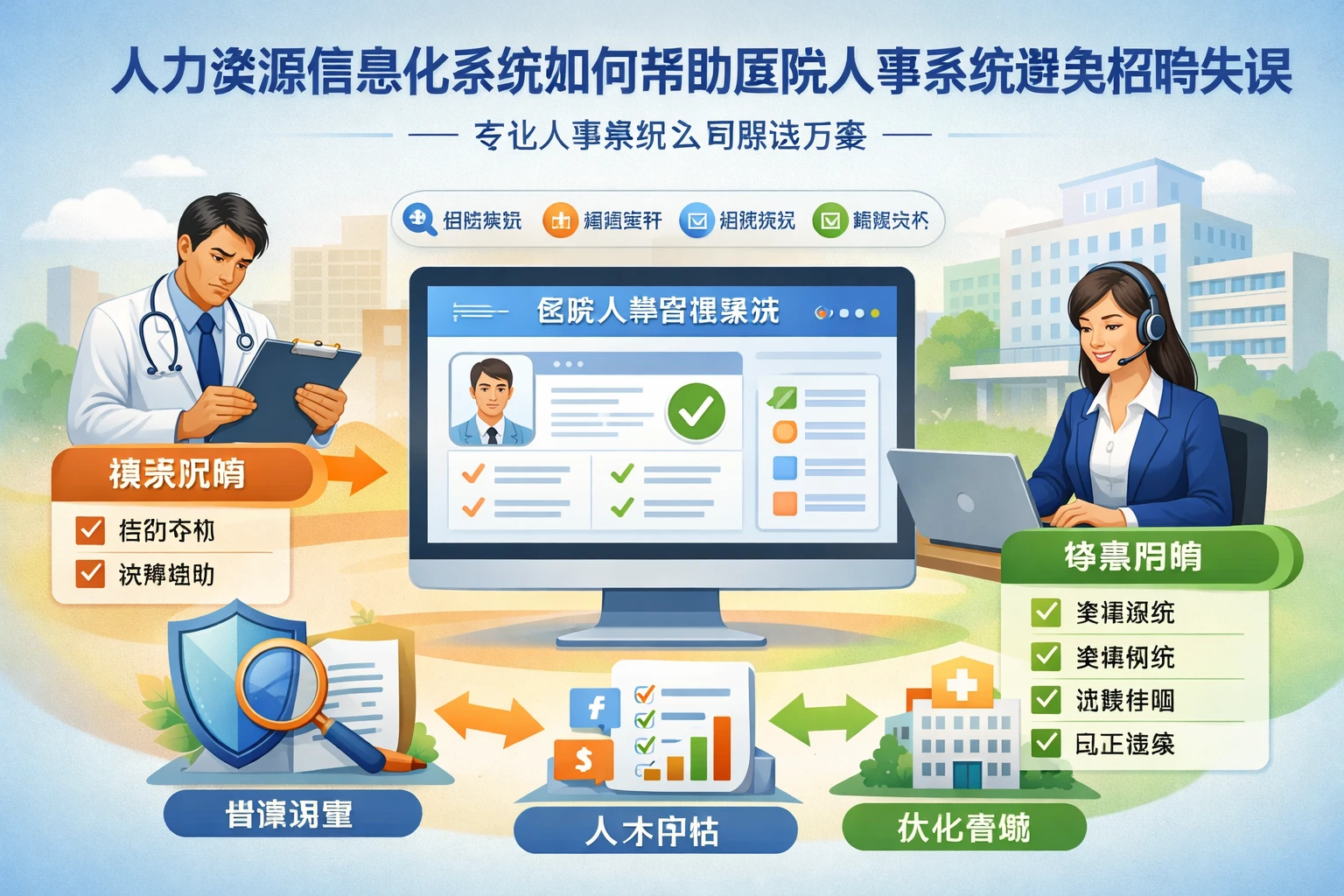 人力资源信息化系统如何帮助医院人事系统避免招聘失误 - 专业人事系统公司解决方案