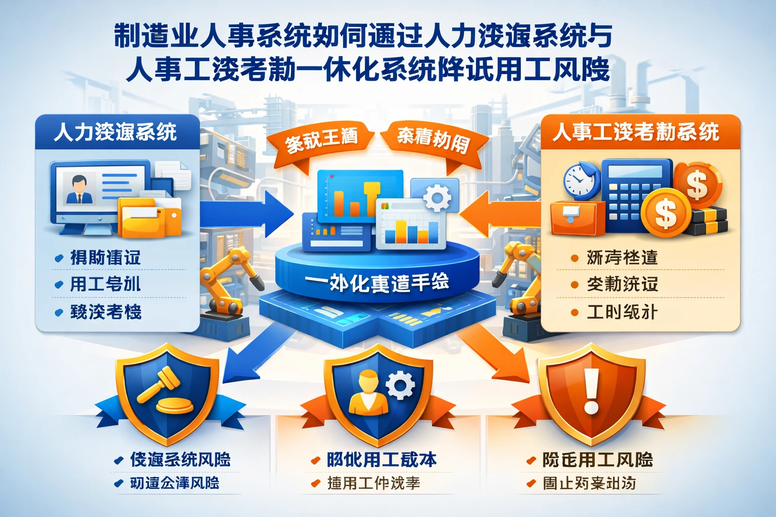 制造业人事系统如何通过人力资源系统与人事工资考勤一体化系统降低用工风险