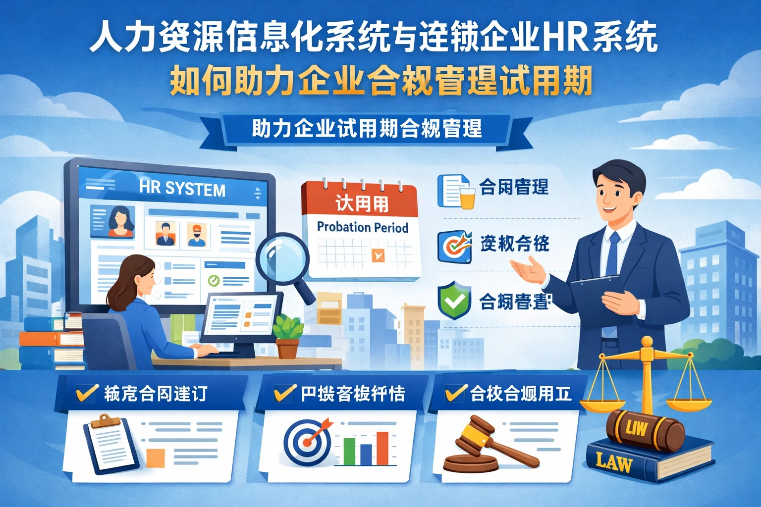 人力资源信息化系统与连锁企业HR系统如何助力企业合规管理试用期