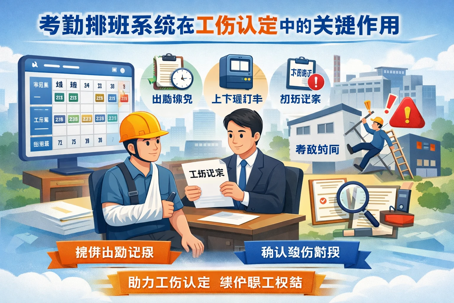 考勤排班系统在工伤认定中的关键作用