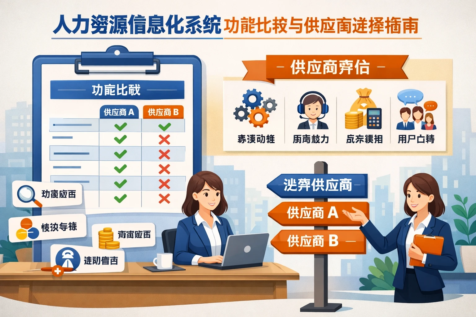 人力资源信息化系统功能比较与供应商选择指南