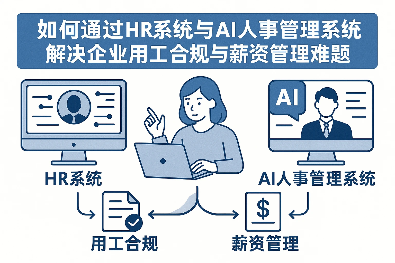 如何通过HR系统与AI人事管理系统解决企业用工合规与薪资管理难题