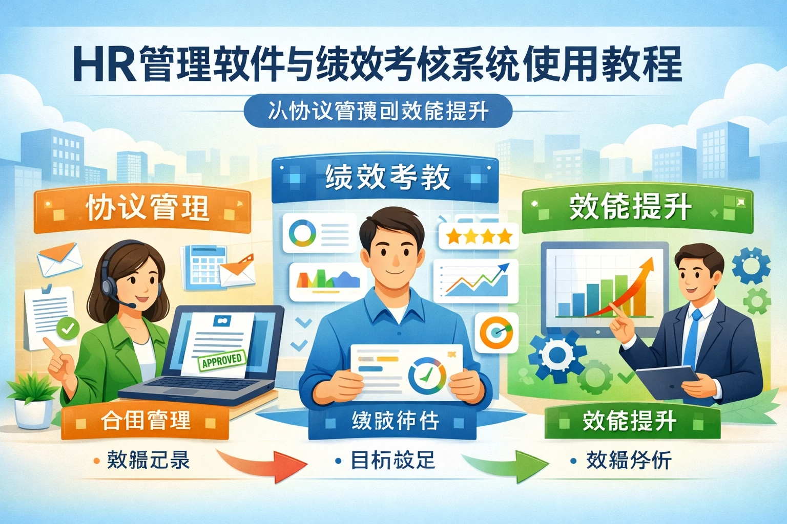 HR管理软件与绩效考核系统使用教程：从协议管理到效能提升