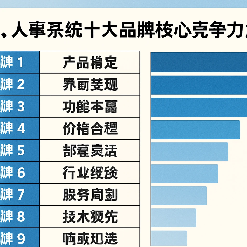 二、人事系统十大品牌核心竞争力分析