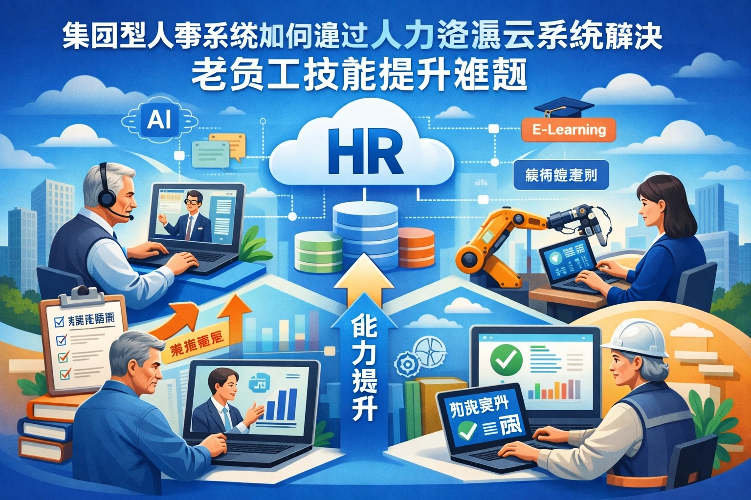 集团型人事系统如何通过人力资源云系统解决老员工技能提升难题