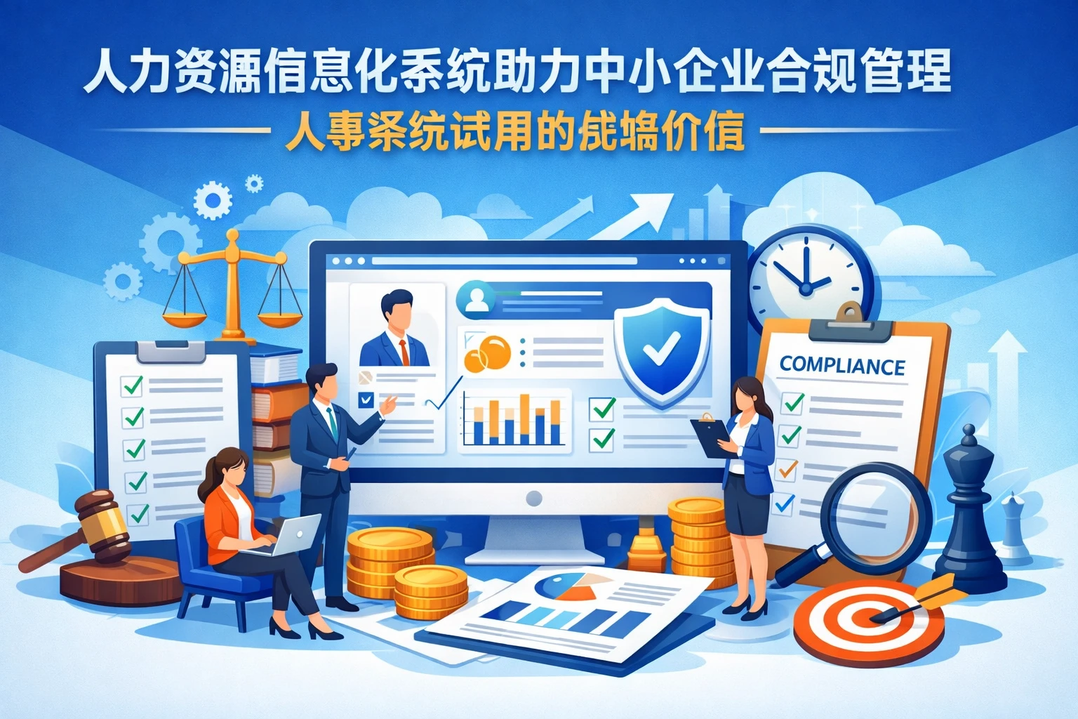 人力资源信息化系统助力中小企业合规管理：人事系统试用的战略价值