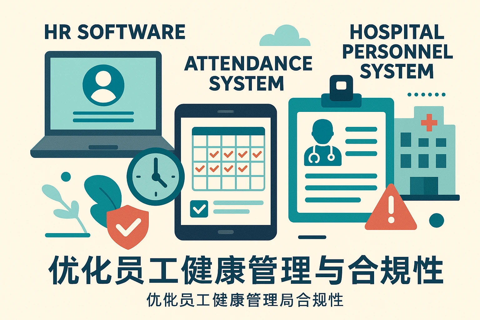 人力资源软件、考勤系统与医院人事系统:优化员工健康管理与合规性