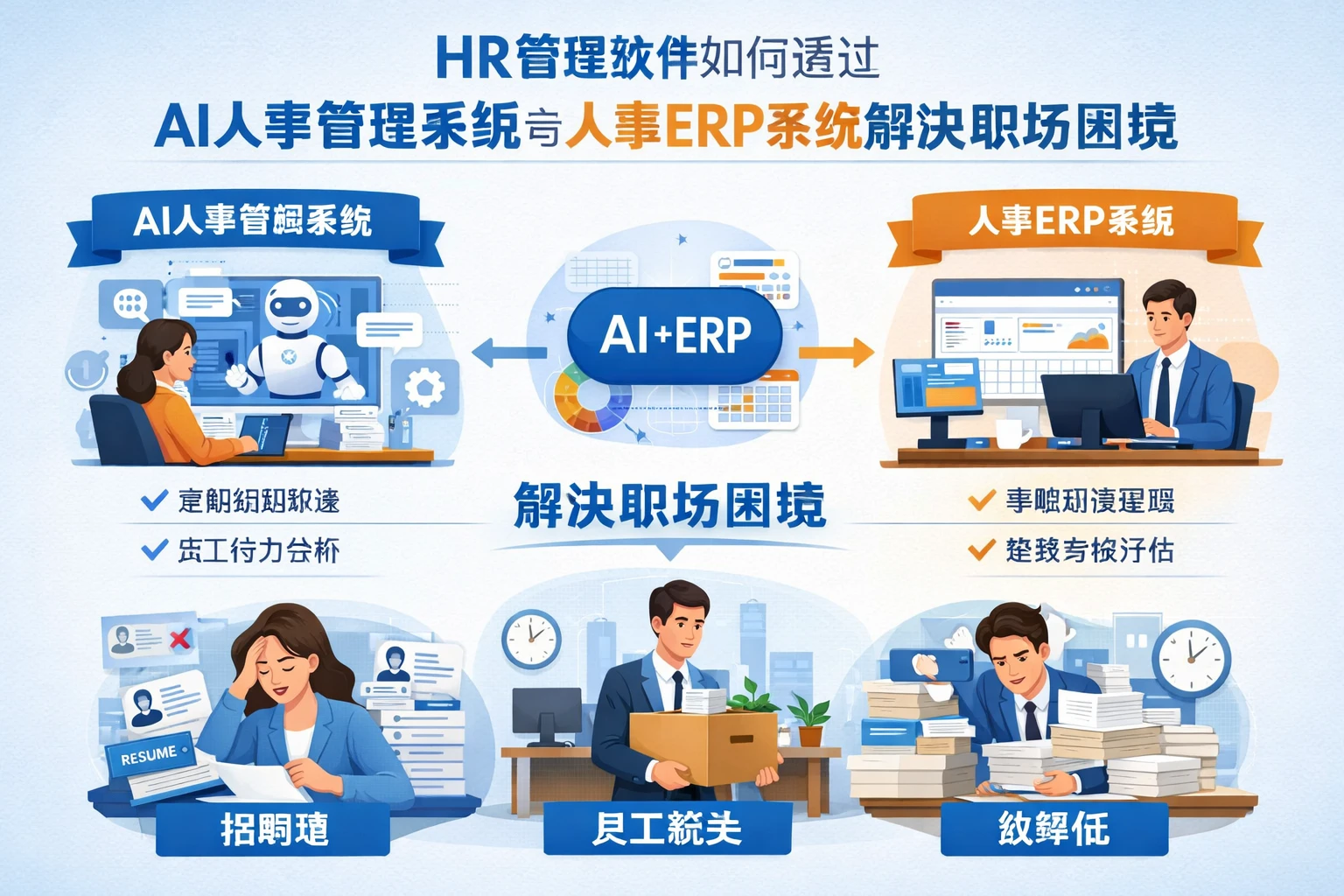 HR管理软件如何通过AI人事管理系统与人事ERP系统解决职场困境