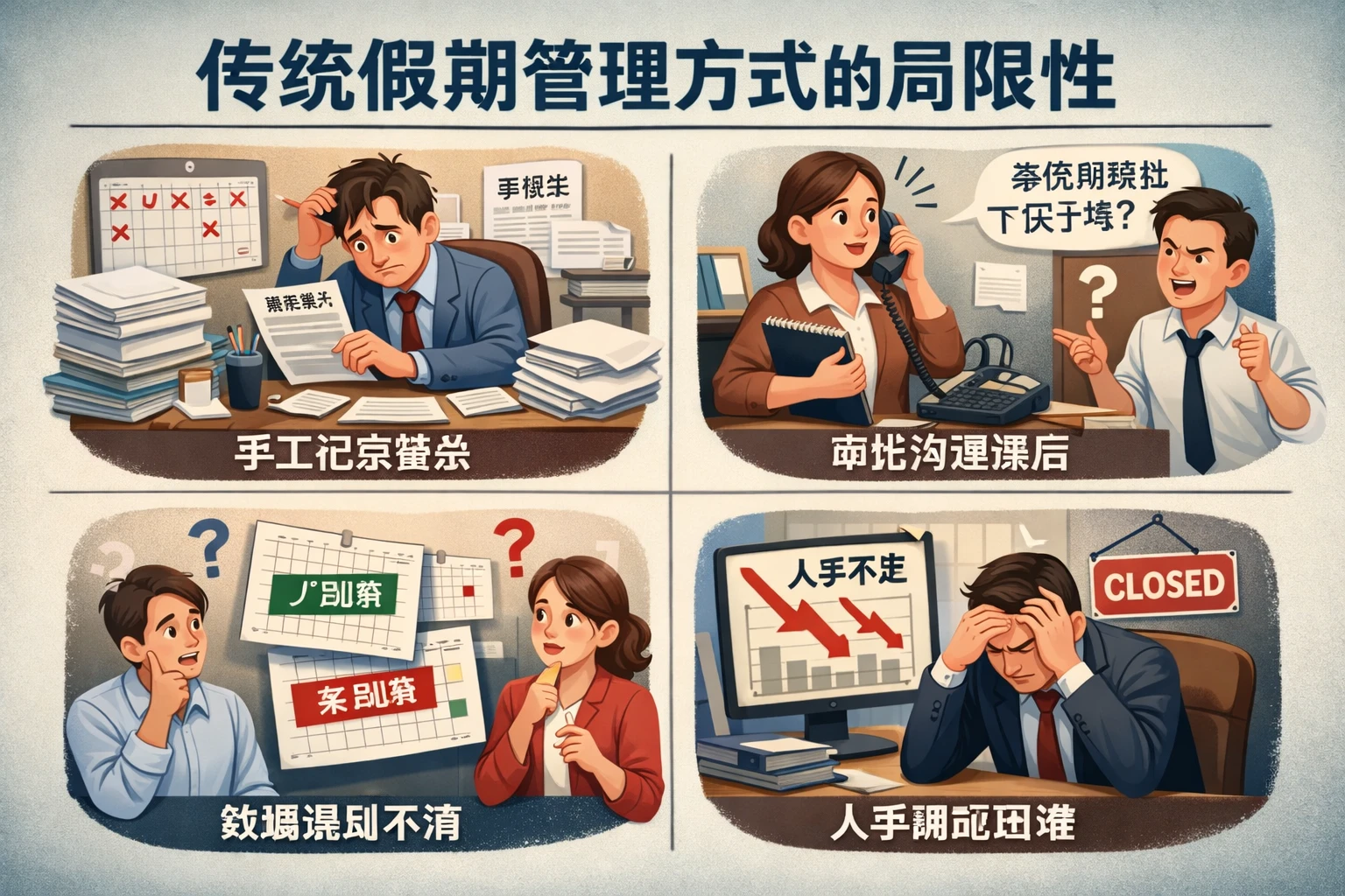 传统假期管理方式的局限性