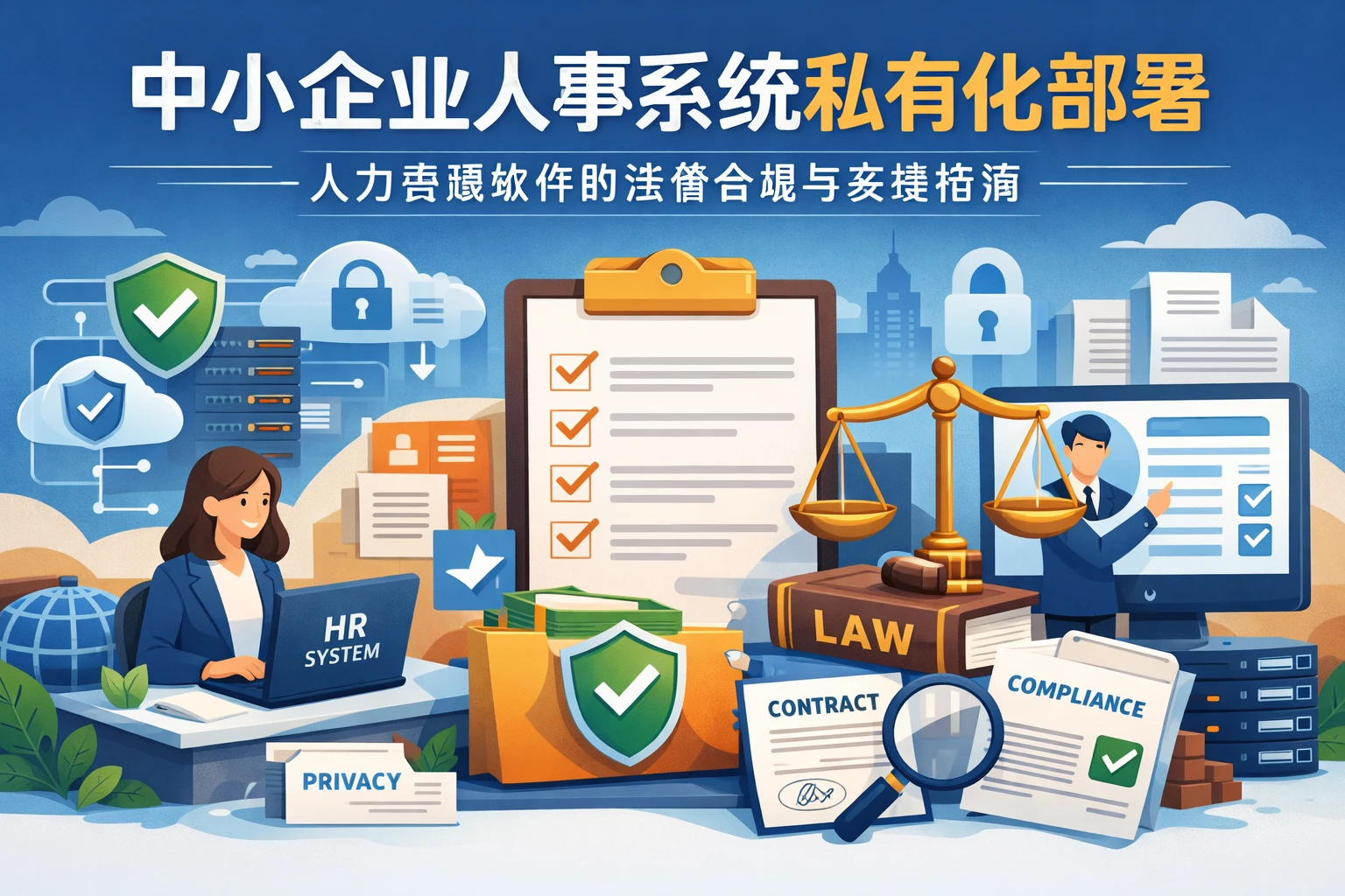 中小企业人事系统私有化部署：人力资源软件的法律合规与实操指南