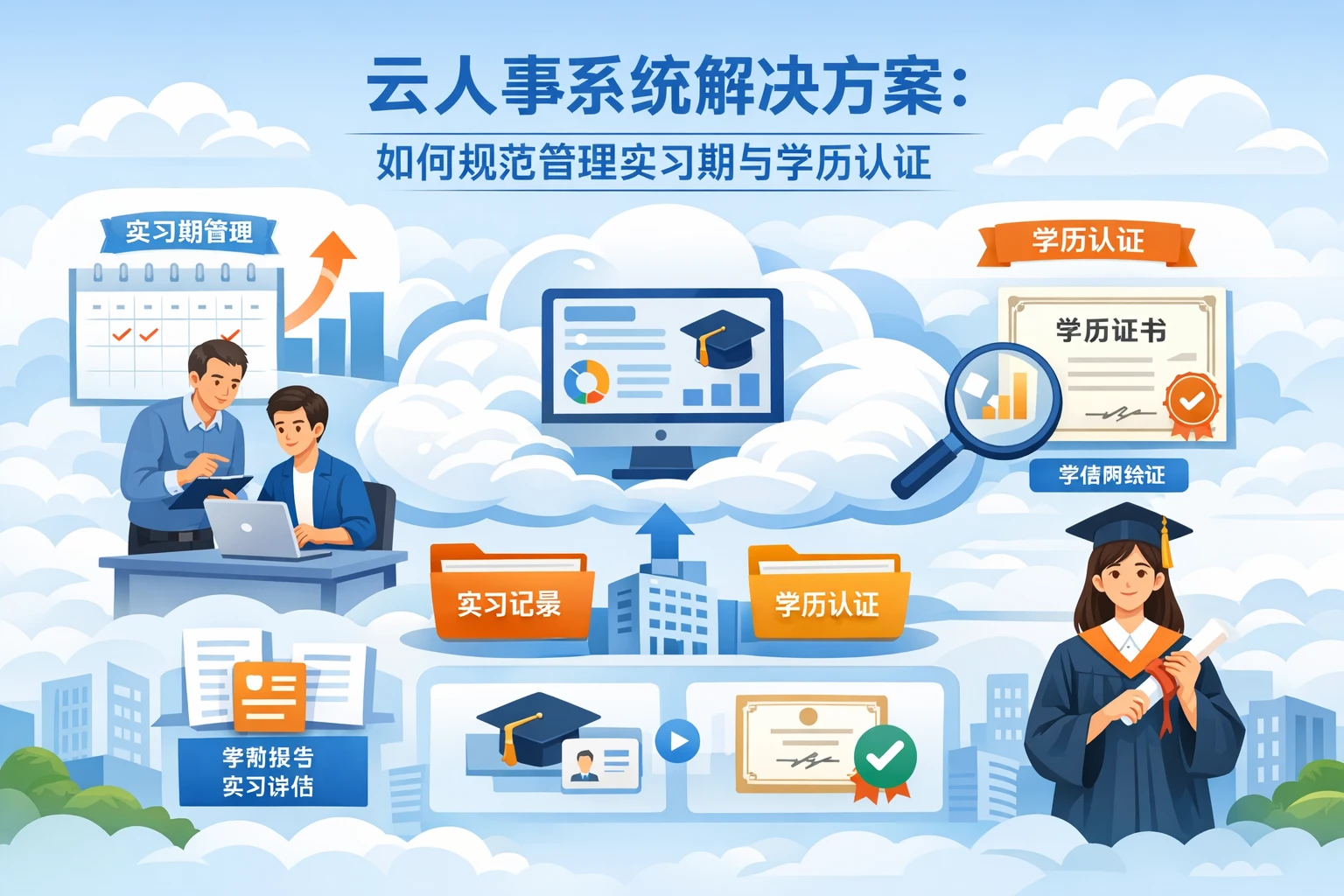 云人事系统解决方案：如何规范管理实习期与学历认证