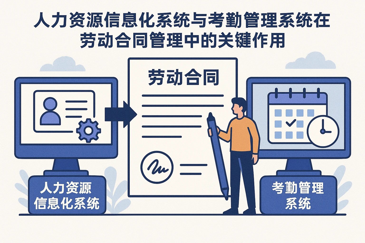 人力资源信息化系统与考勤管理系统在劳动合同管理中的关键作用