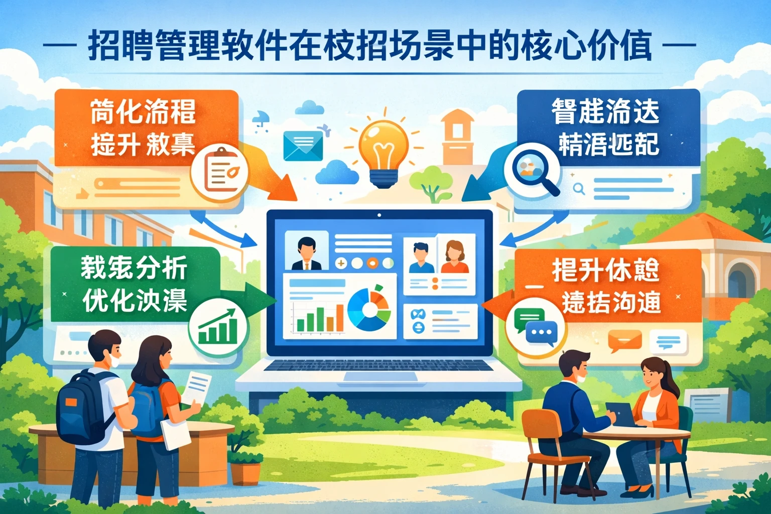 招聘管理软件在校招场景中的核心价值