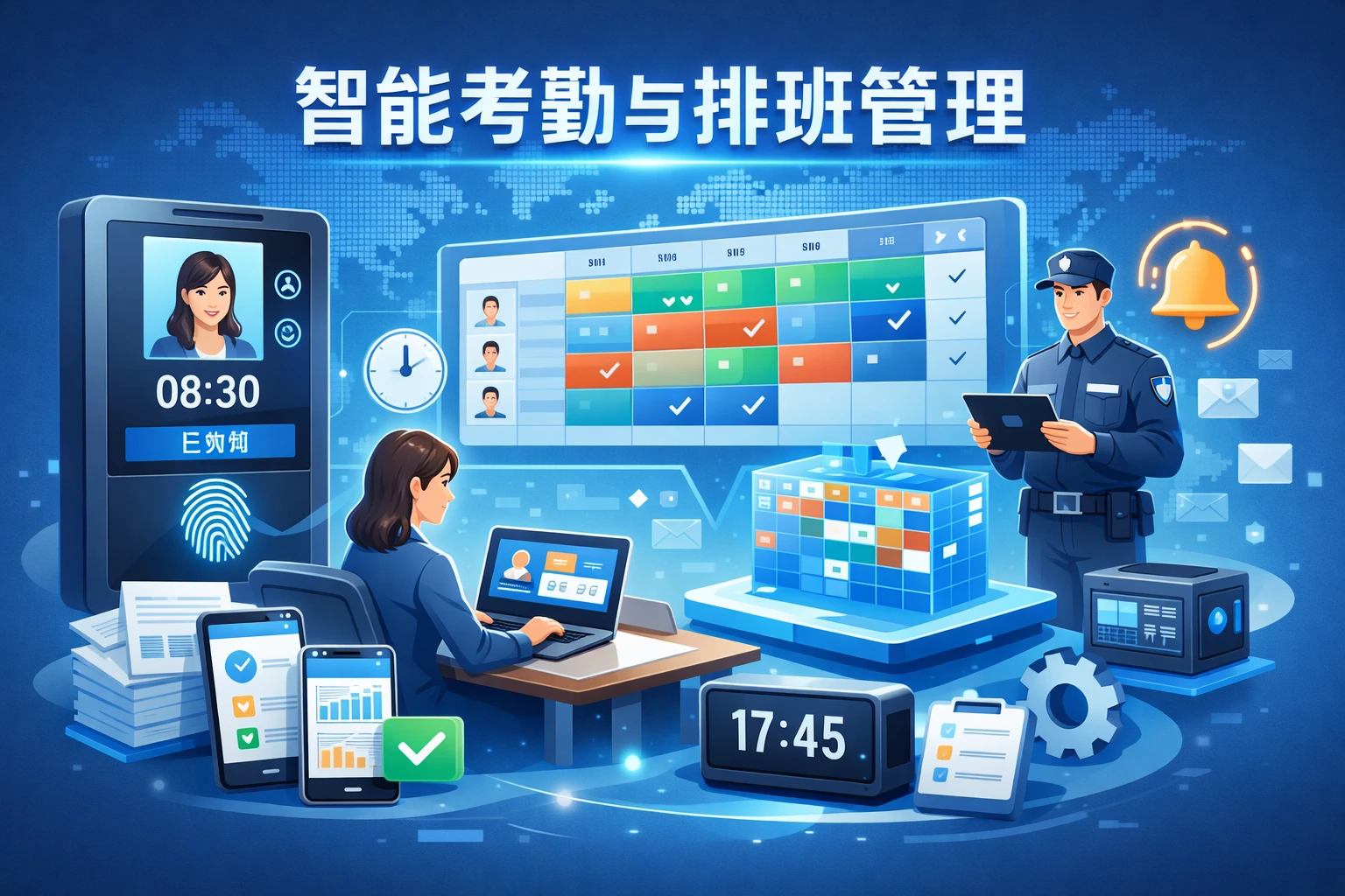 智能考勤与排班管理
