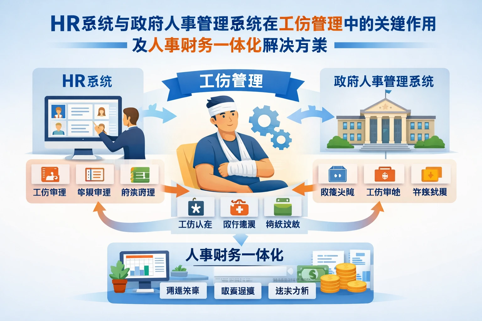 HR系统与政府人事管理系统在工伤管理中的关键作用及人事财务一体化解决方案