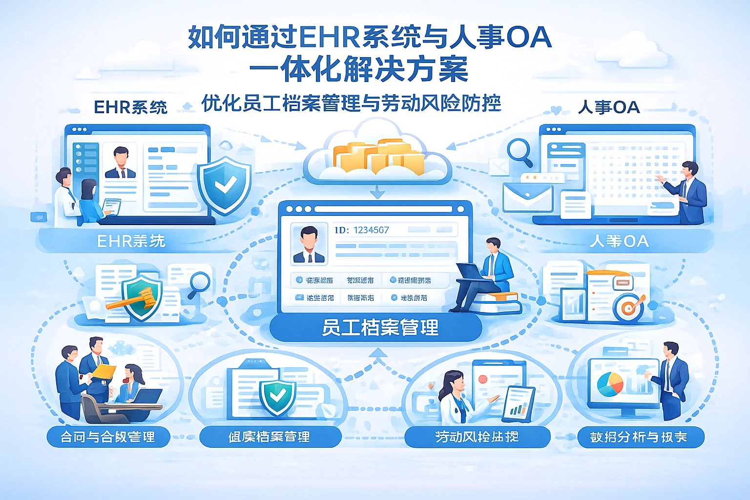 如何通过EHR系统与人事OA一体化解决方案优化员工档案管理与劳动风险防控
