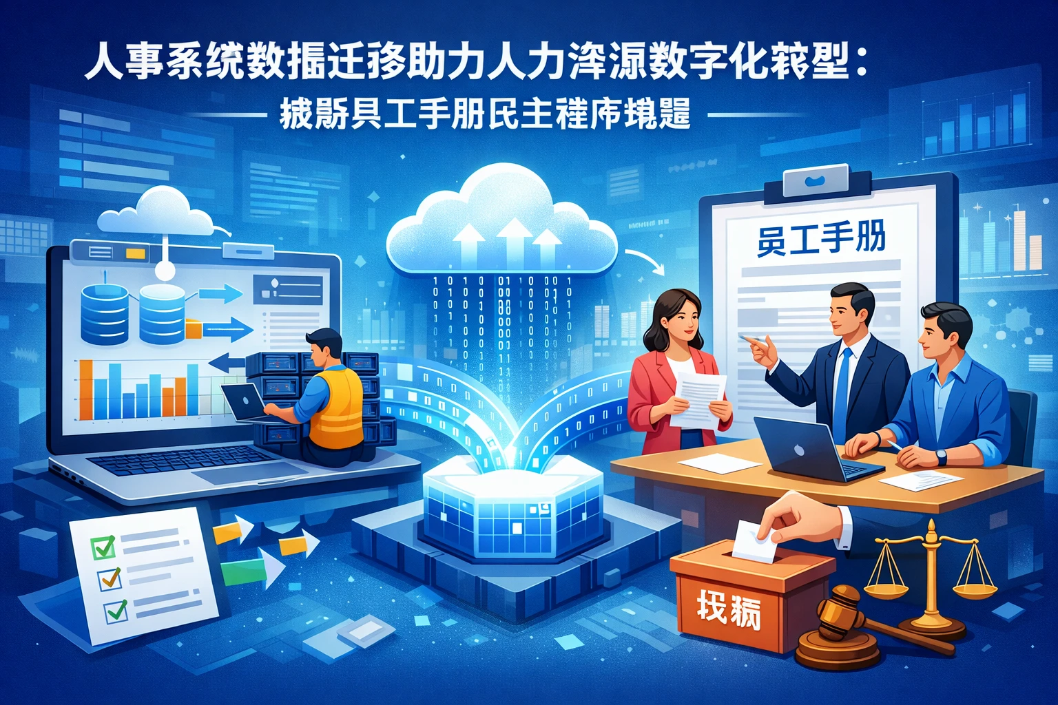 人事系统数据迁移助力人力资源数字化转型:破解员工手册民主程序难题