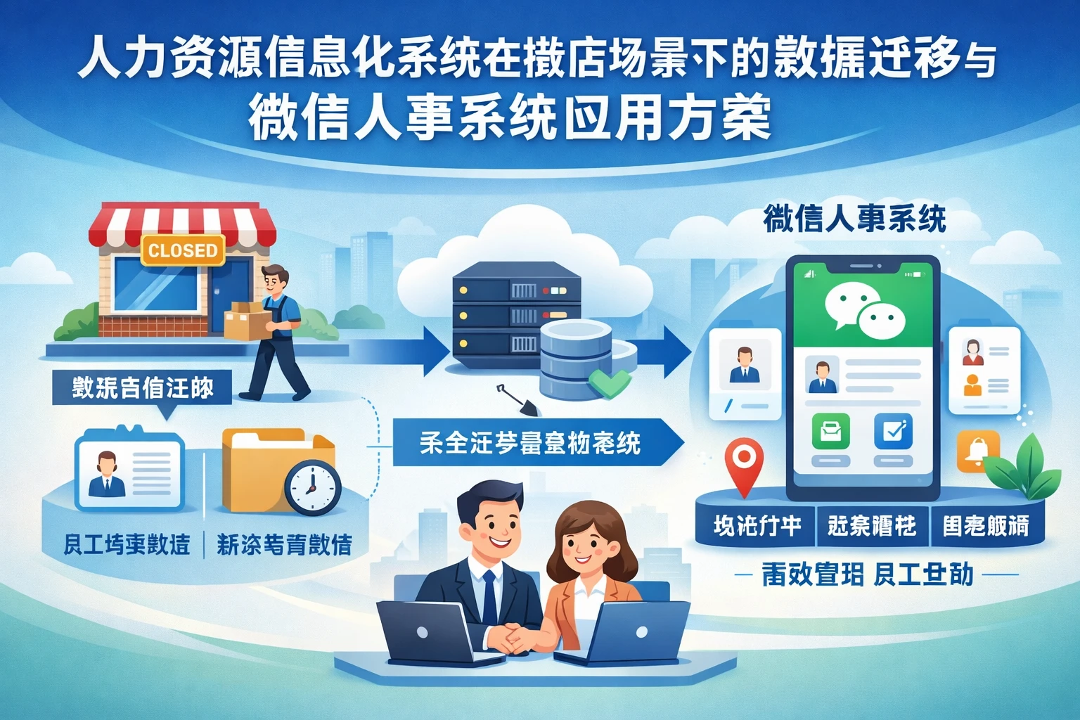人力资源信息化系统在撤店场景下的数据迁移与微信人事系统应用方案