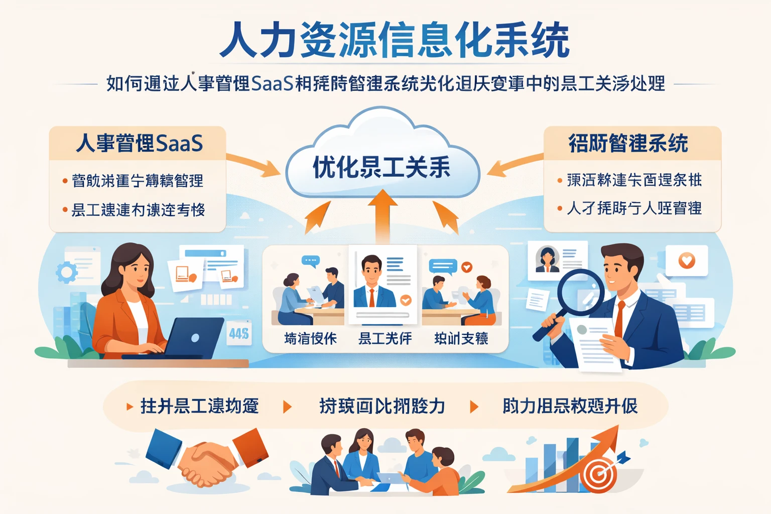 人力资源信息化系统如何通过人事管理SaaS和招聘管理系统优化组织变革中的员工关系处理