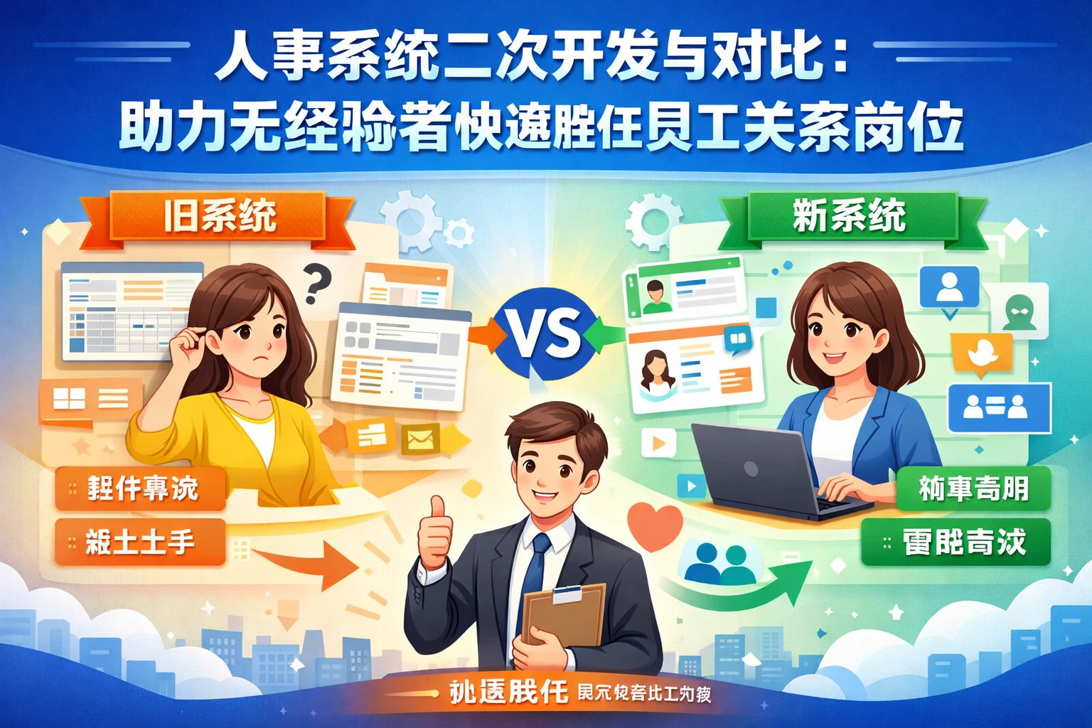人事系统二次开发与对比：助力无经验者快速胜任员工关系岗位