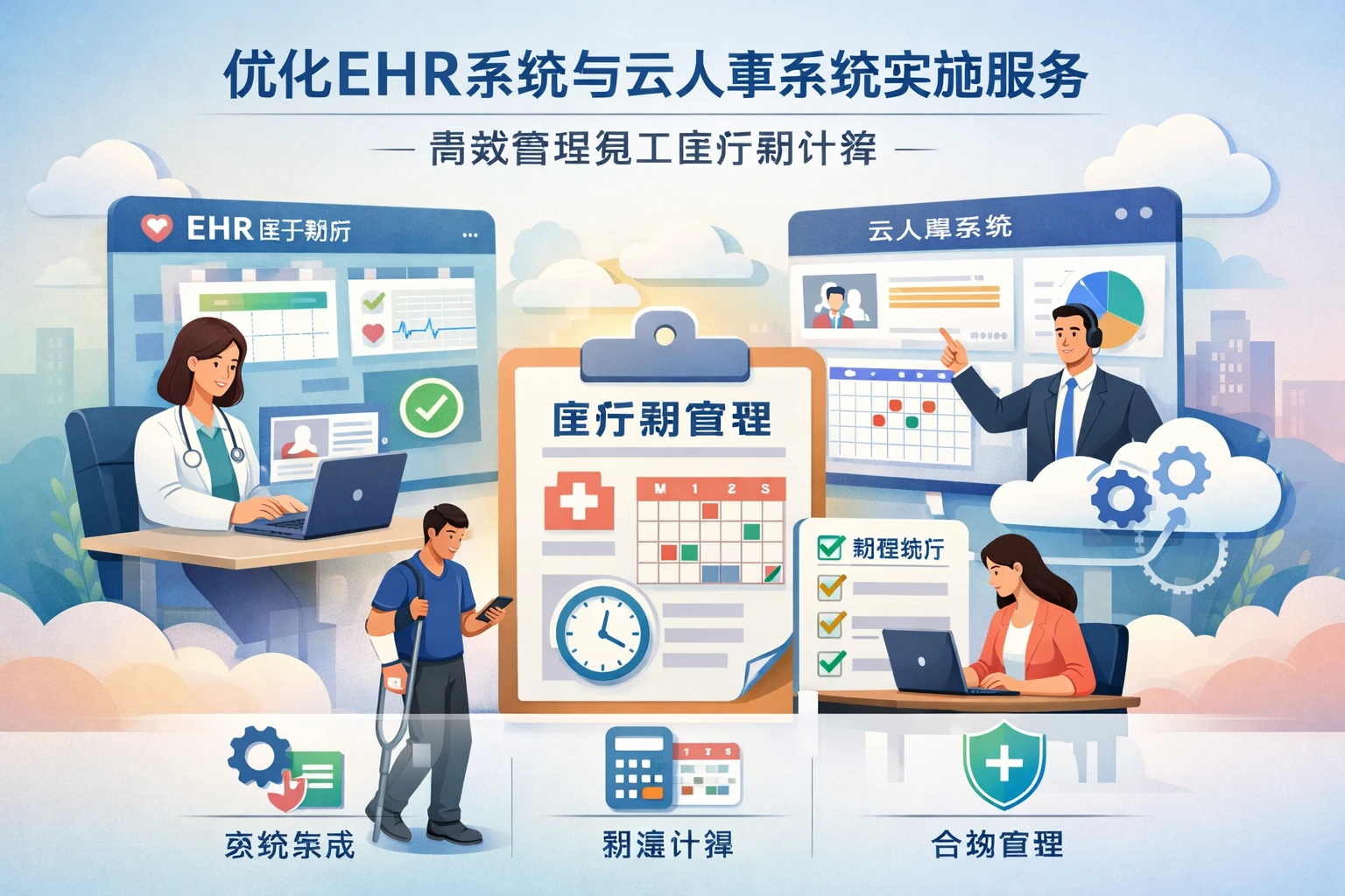 优化EHR系统与云人事系统实施服务，高效管理员工医疗期计算
