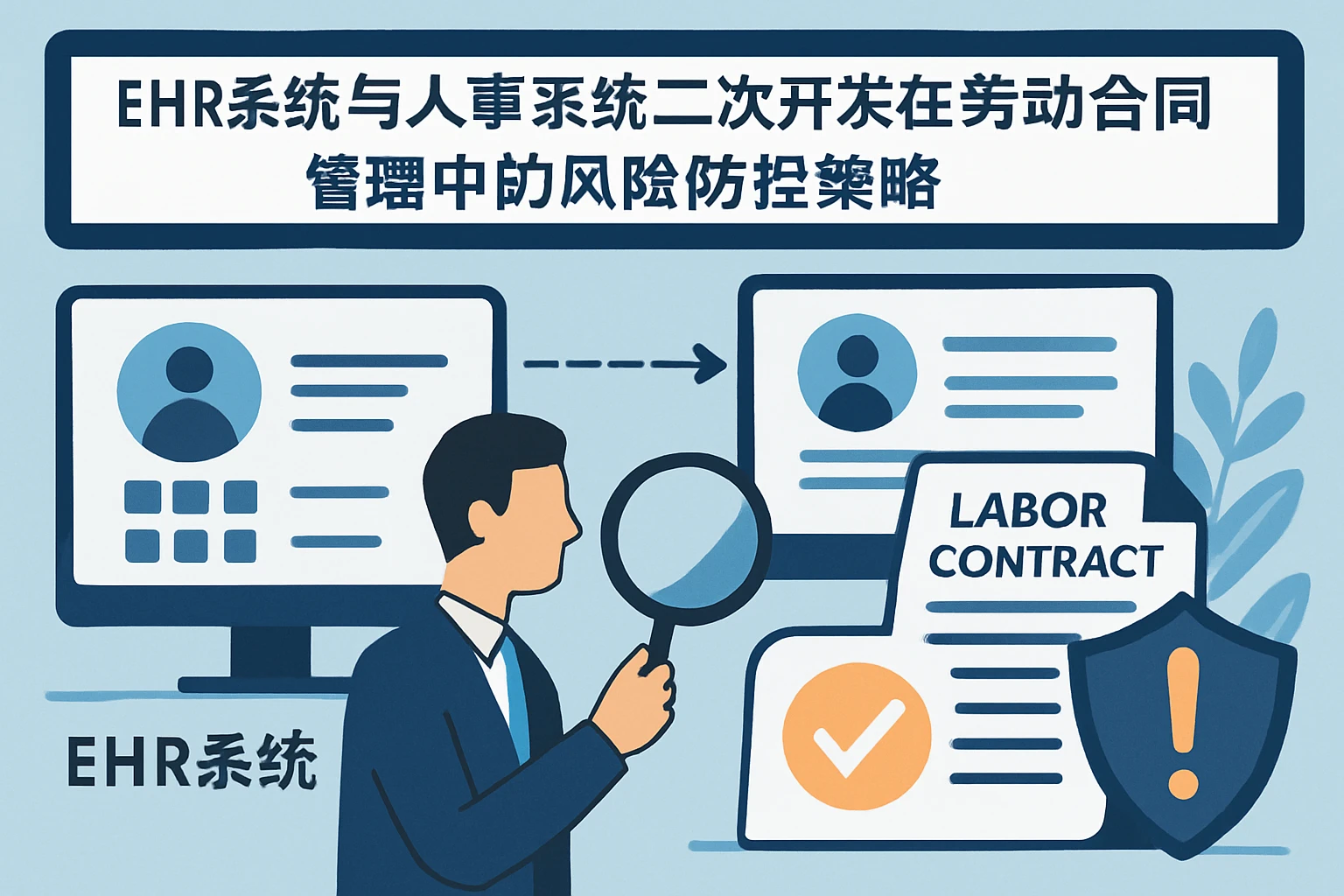 EHR系统与人事系统二次开发在劳动合同管理中的风险防控策略