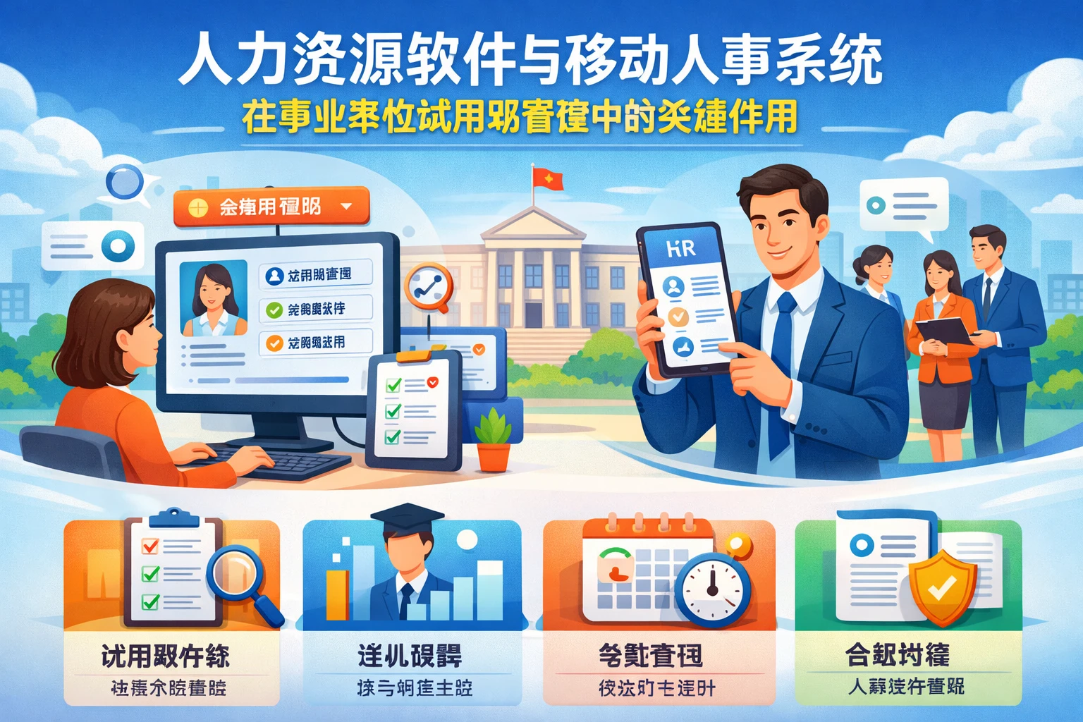 人力资源软件与移动人事系统在事业单位试用期管理中的关键作用