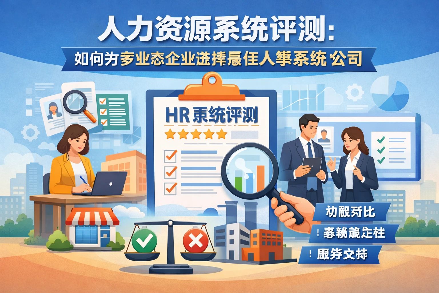 人力资源系统评测:如何为多业态企业选择最佳人事系统公司