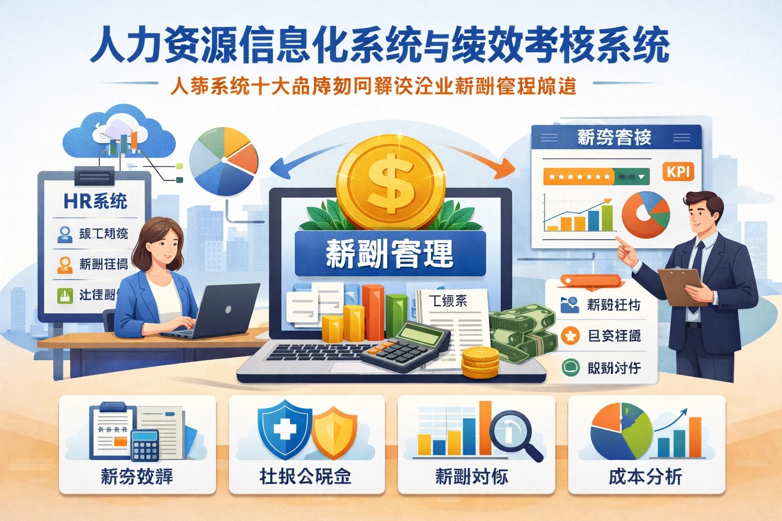 人力资源信息化系统与绩效考核系统：人事系统十大品牌如何解决企业薪酬管理痛点