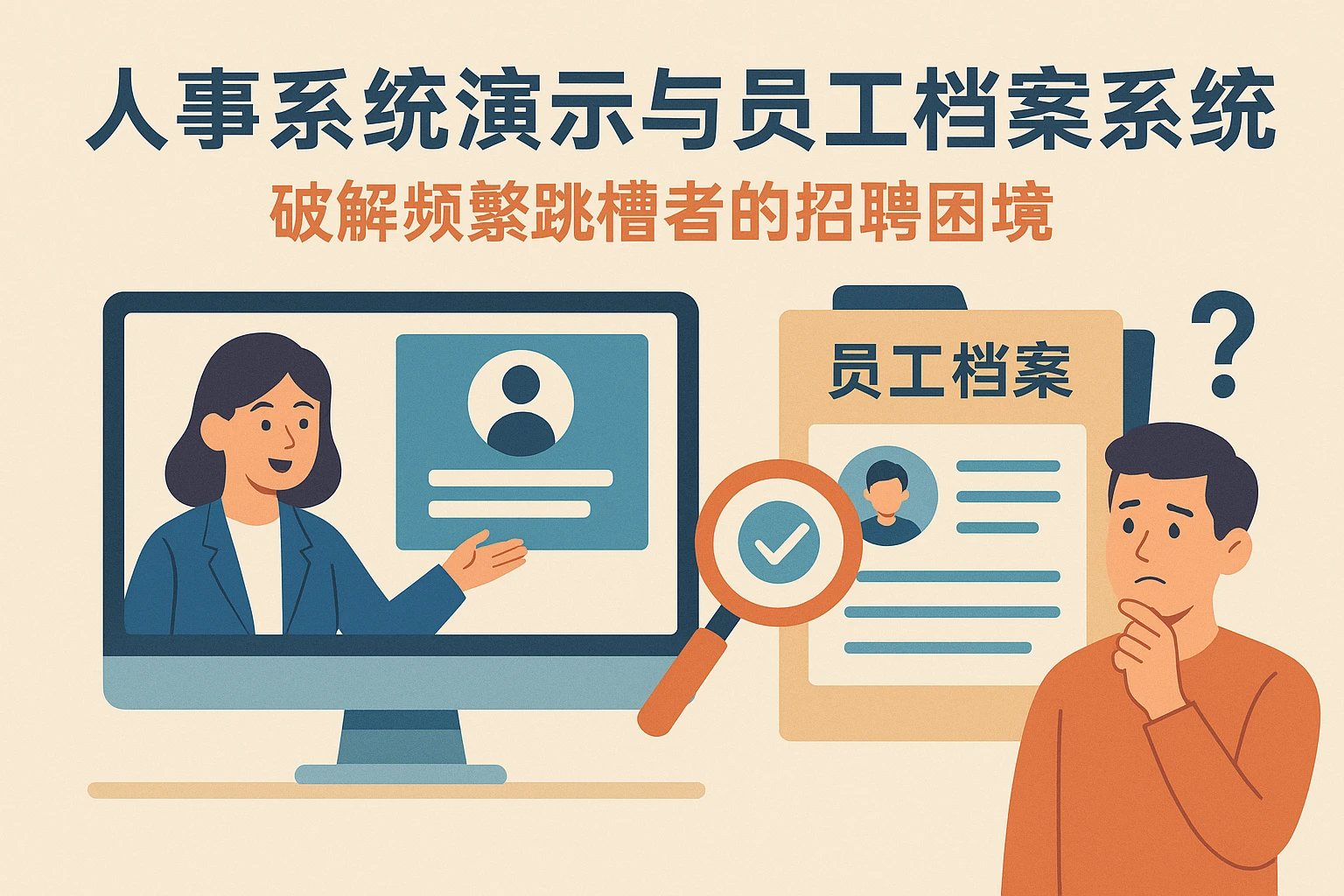 人事系统演示与员工档案系统:破解频繁跳槽者的招聘困境