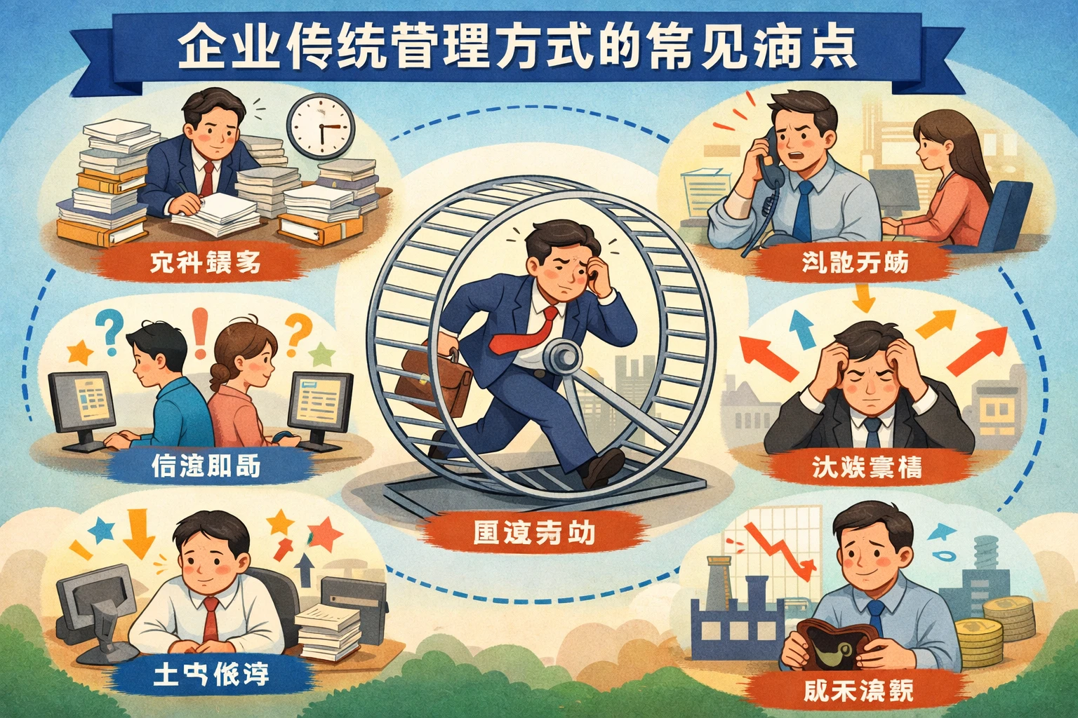 企业传统管理方式的常见痛点