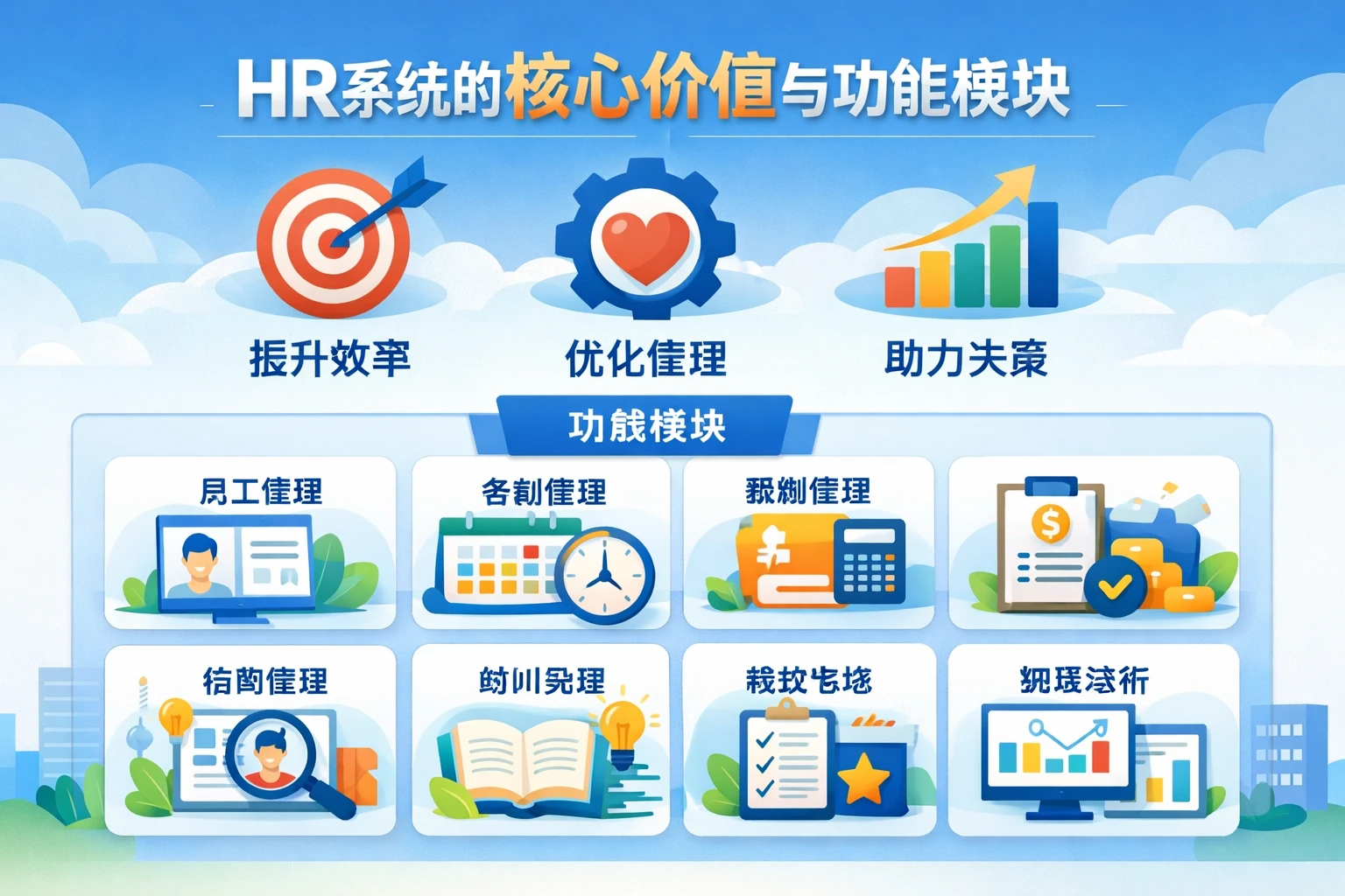 HR系统的核心价值与功能模块