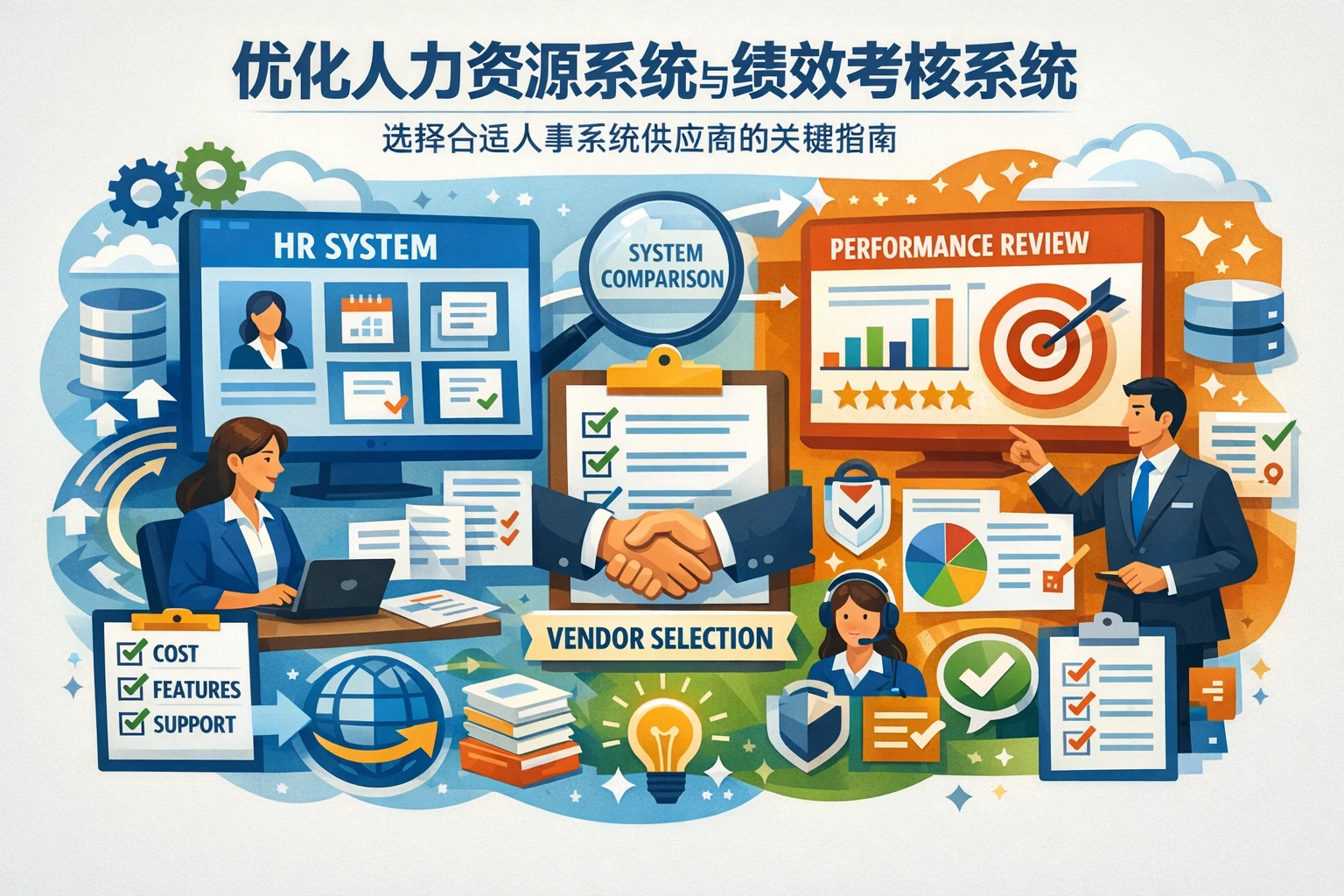 优化人力资源系统与绩效考核系统:选择合适人事系统供应商的关键指南