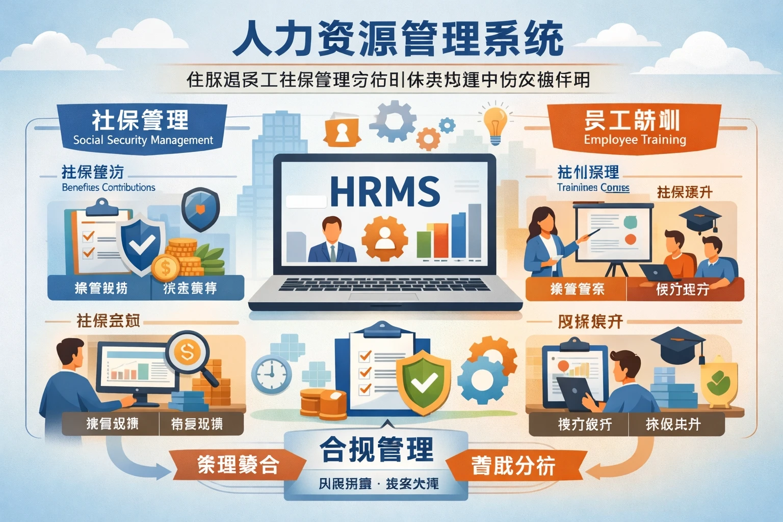 人力资源管理系统在派遣员工社保管理与培训体系构建中的关键作用