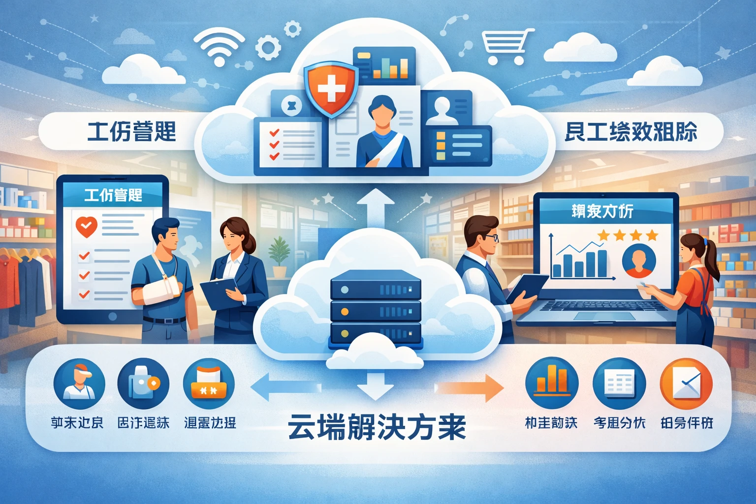 零售业人力资源管理系统在工伤管理与员工绩效跟踪中的云端解决方案