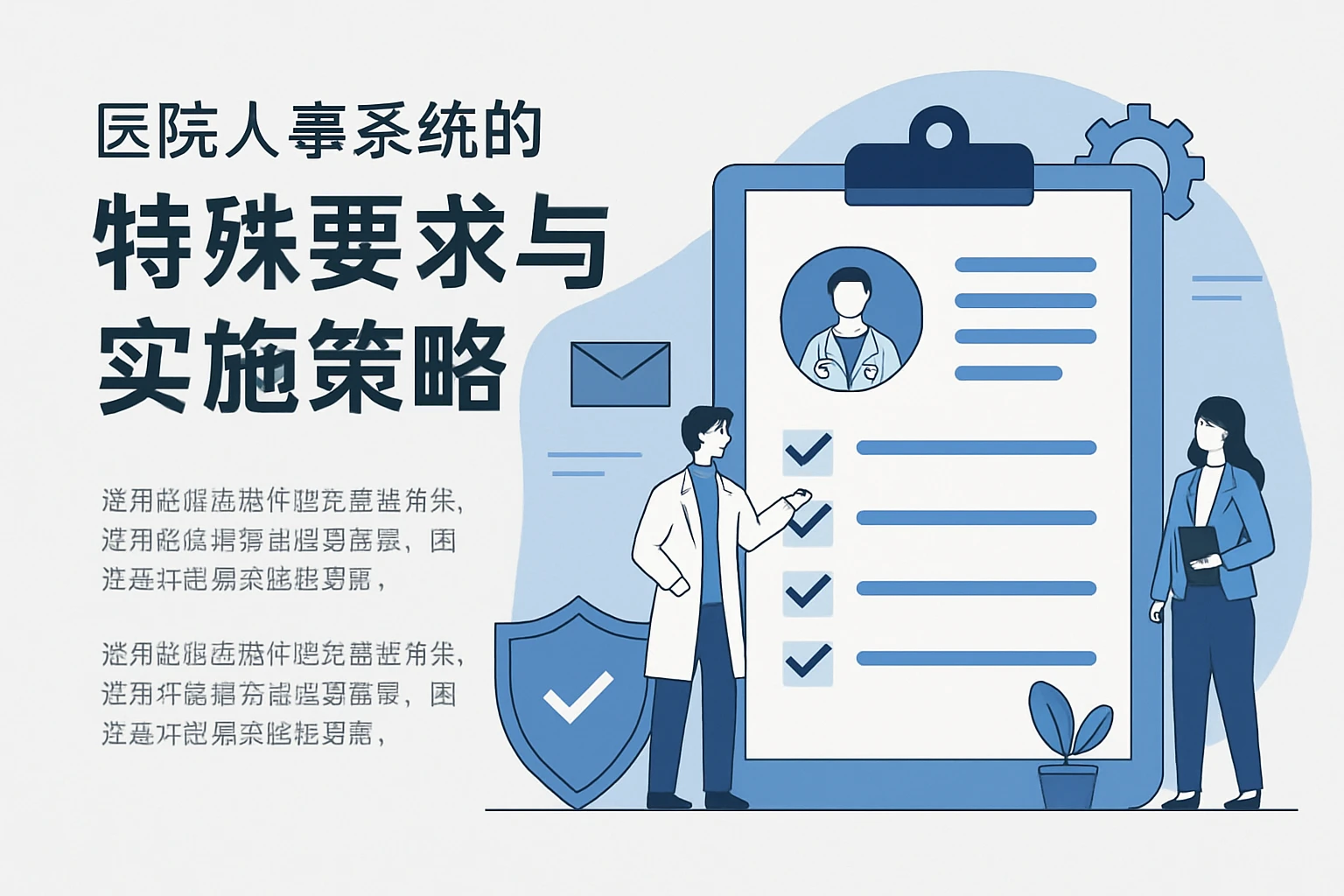 医院人事系统的特殊要求与实施策略