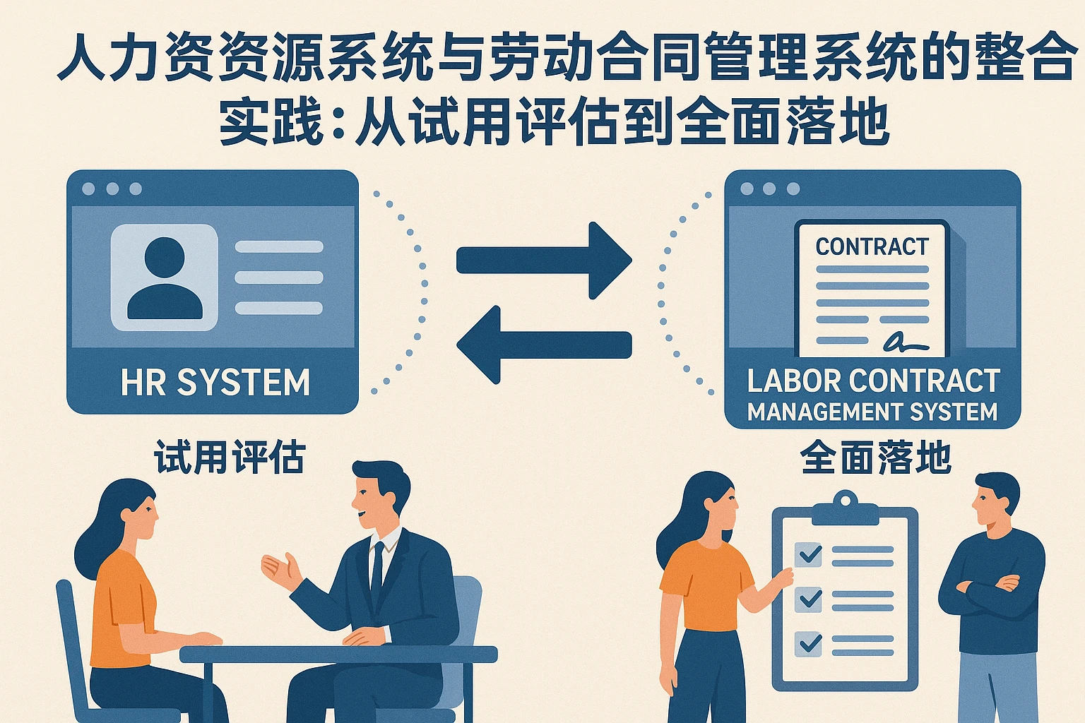 人力资源系统与劳动合同管理系统的整合实践：从试用评估到全面落地