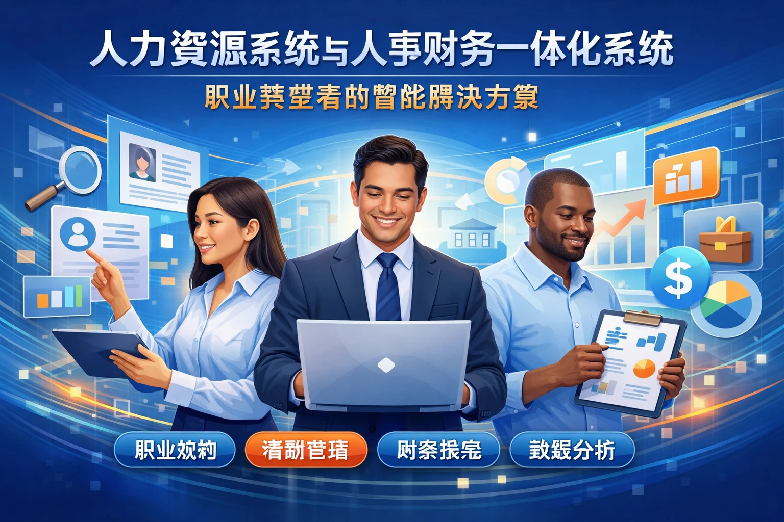 人力资源系统与人事财务一体化系统:职业转型者的智能解决方案