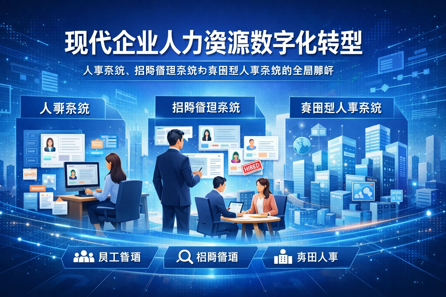 现代企业人力资源数字化转型：人事系统、招聘管理系统与集团型人事系统的全面解析