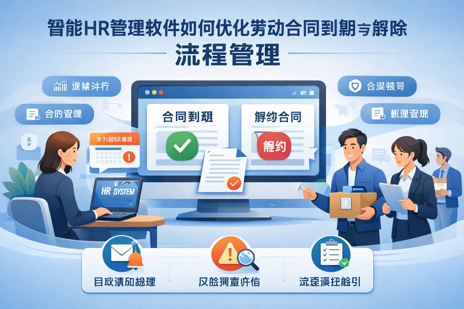 智能HR管理软件如何优化劳动合同到期与解除流程管理