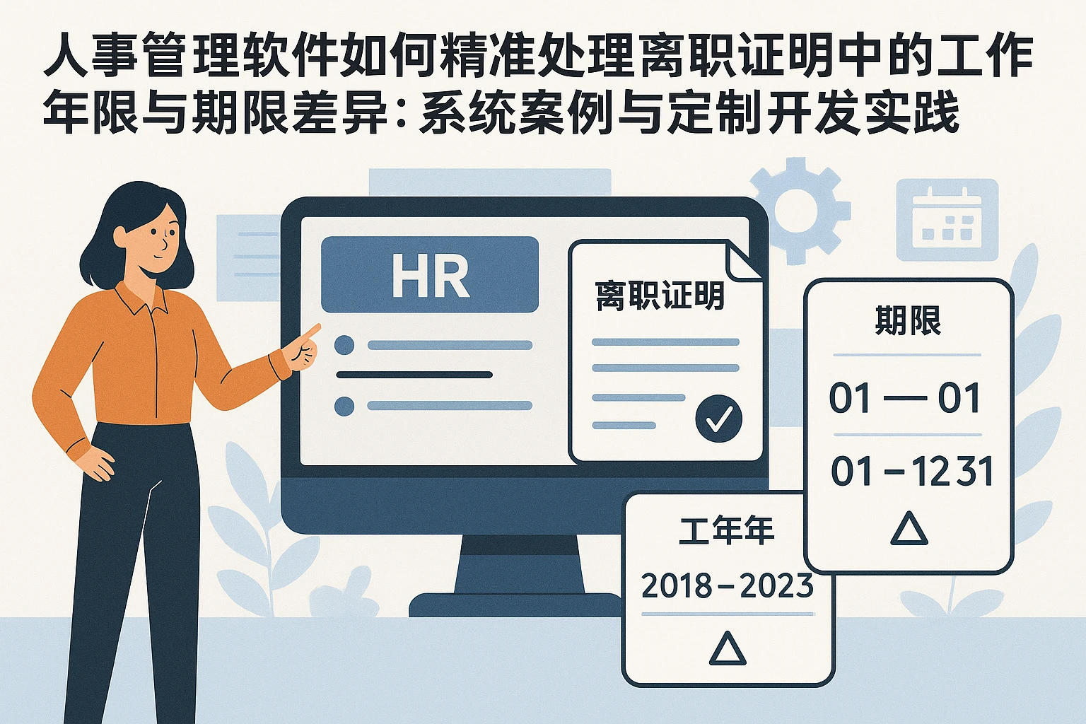 人事管理软件如何精准处理离职证明中的工作年限与期限差异:系统案例与定制开发实践