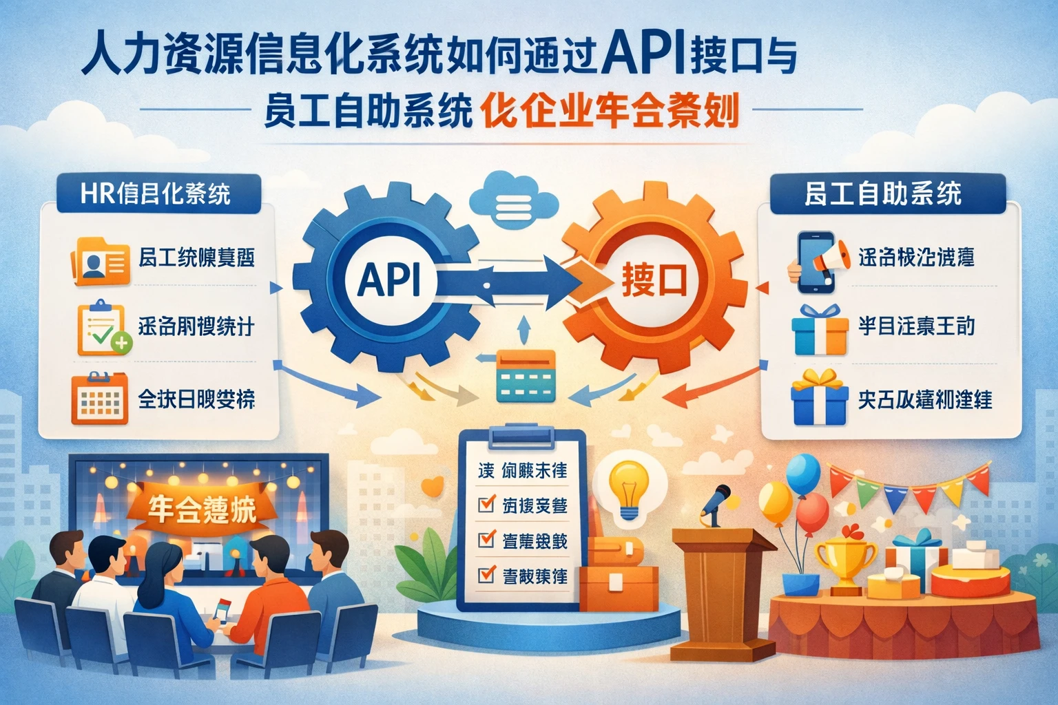 人力资源信息化系统如何通过API接口与员工自助系统优化企业年会策划