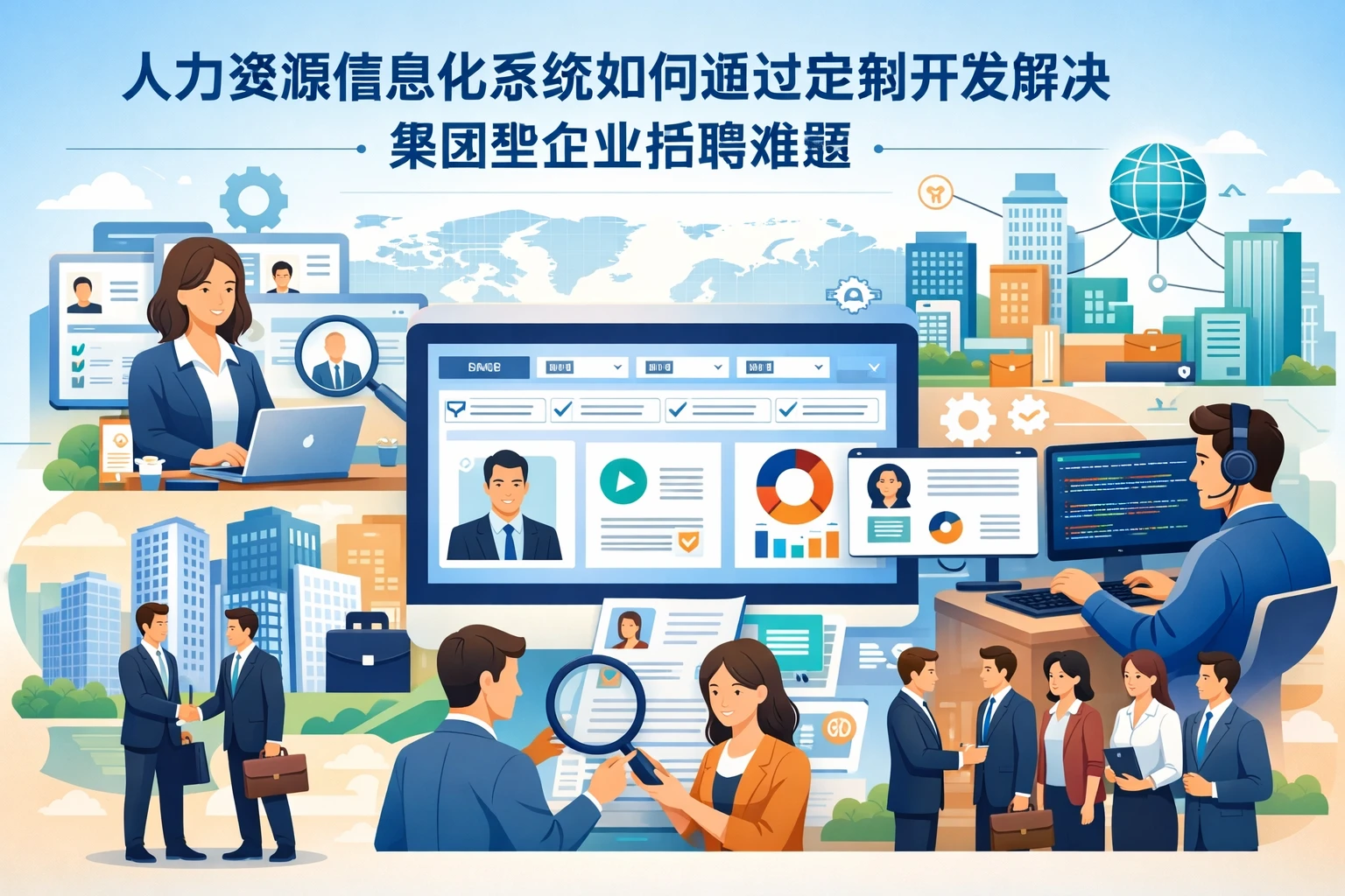 人力资源信息化系统如何通过定制开发解决集团型企业招聘难题