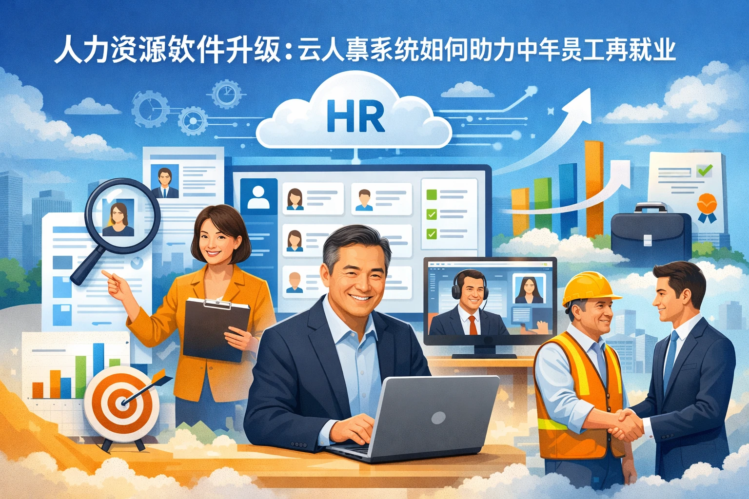 人力资源软件升级：云人事系统如何助力中年员工再就业