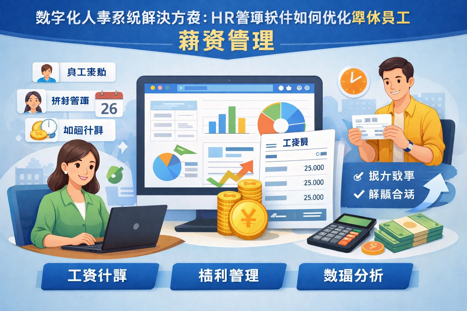 数字化人事系统解决方案：HR管理软件如何优化单休员工薪资管理