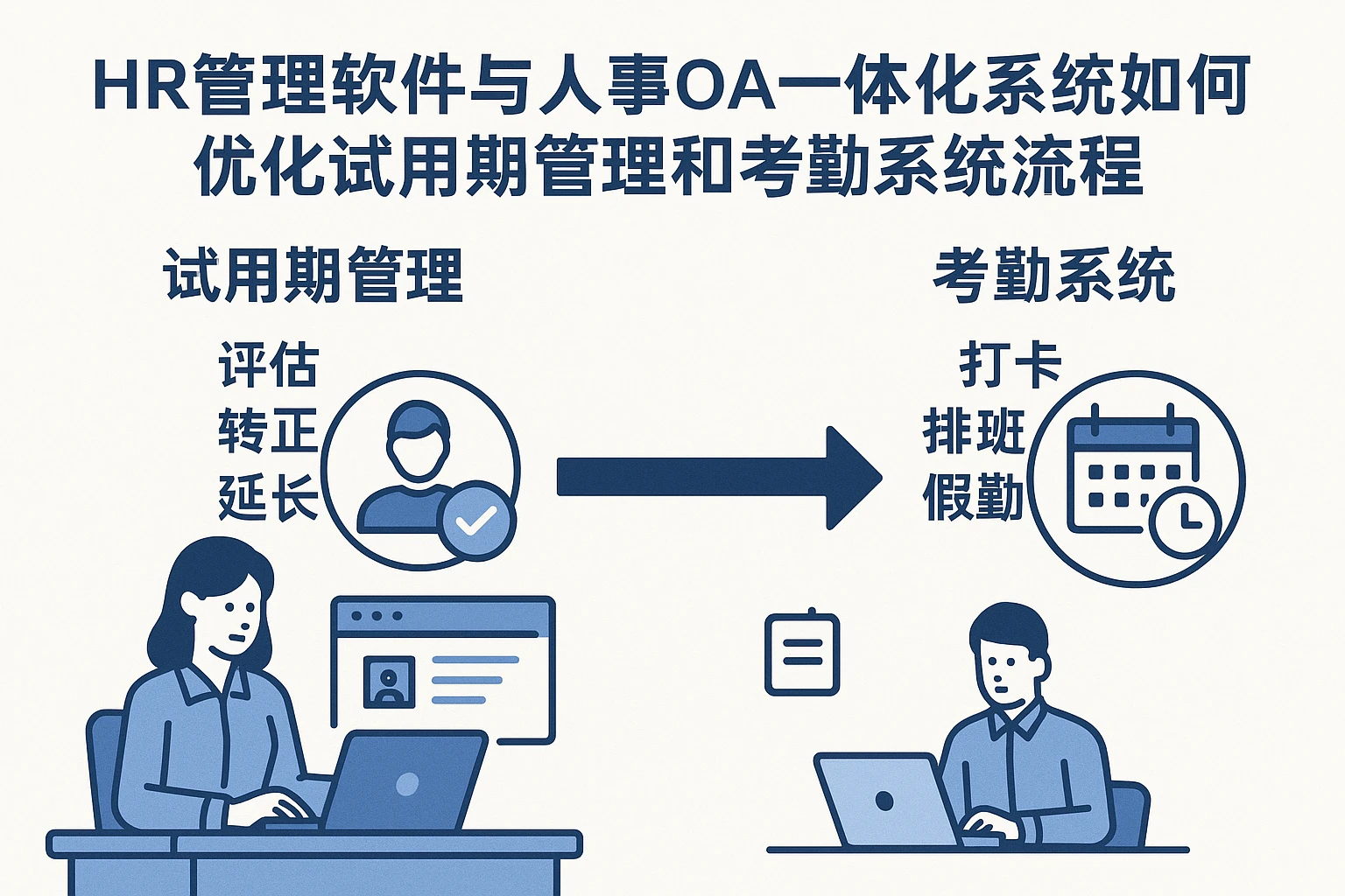 HR管理软件与人事OA一体化系统如何优化试用期管理和考勤系统流程