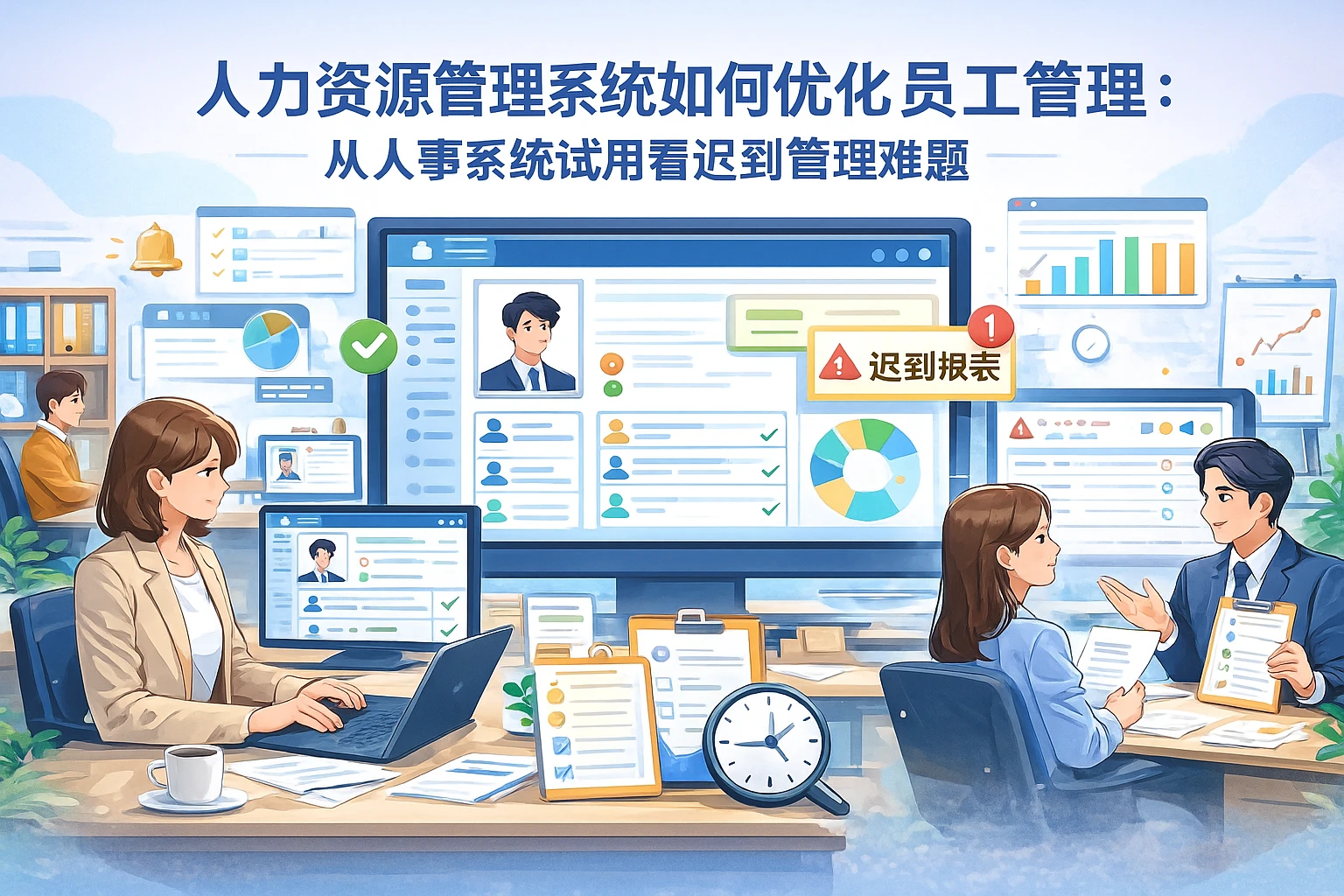 人力资源管理系统如何优化员工管理:从人事系统试用看迟到管理难题