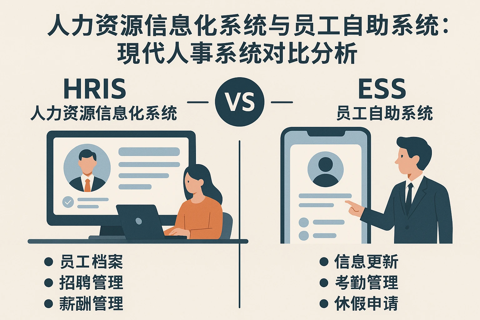 人力资源信息化系统与员工自助系统：现代人事系统对比分析